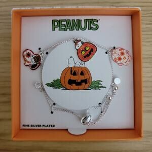 Peanuts Snoopy and Woodstock Sugar Skull Adjustable Charm Bracelet NIB